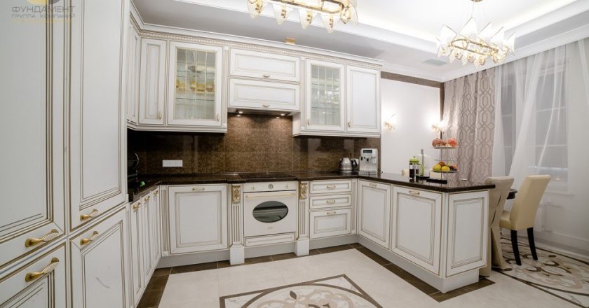 Пол на кухне из плитки фото квартир